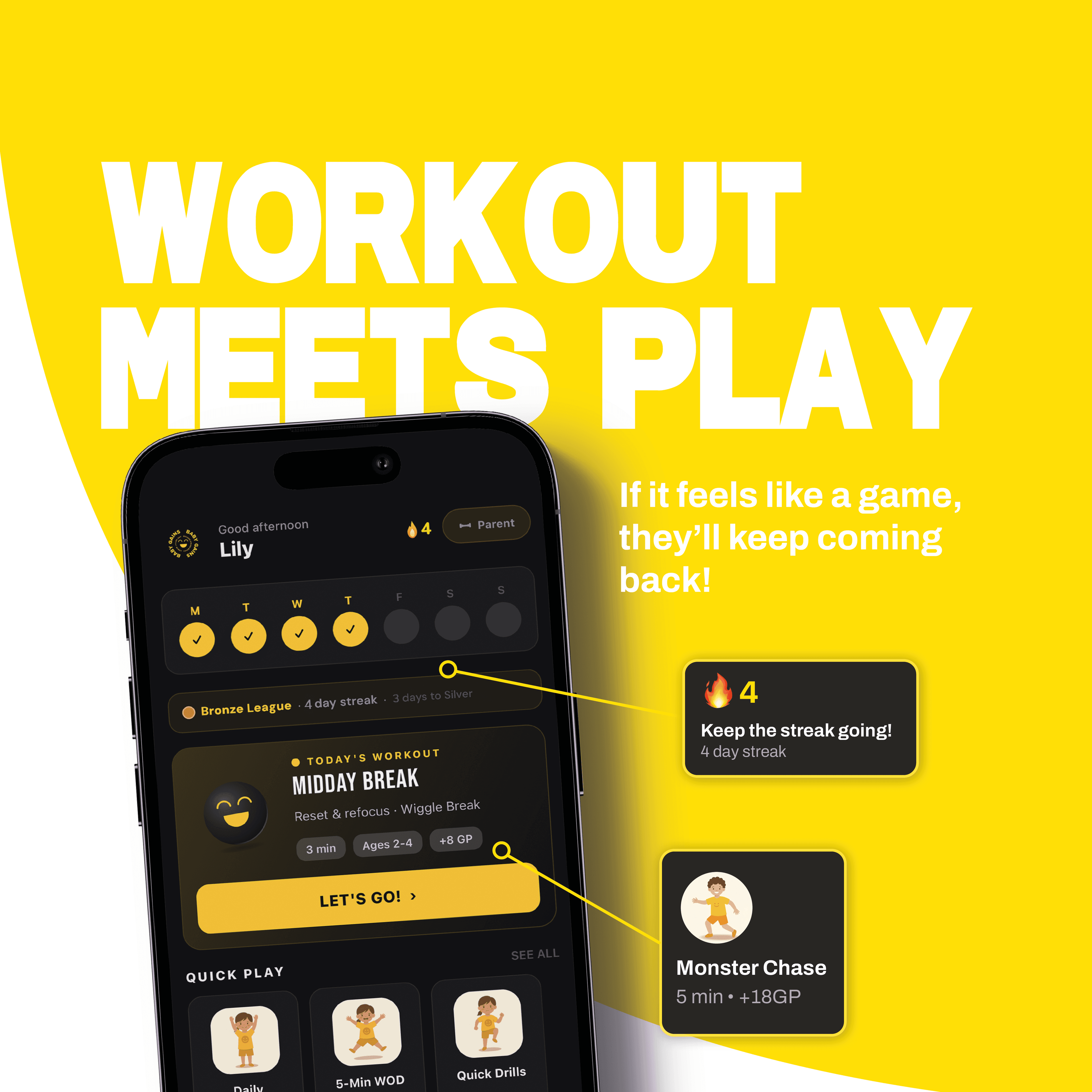 BabyGains Play — workout meets play