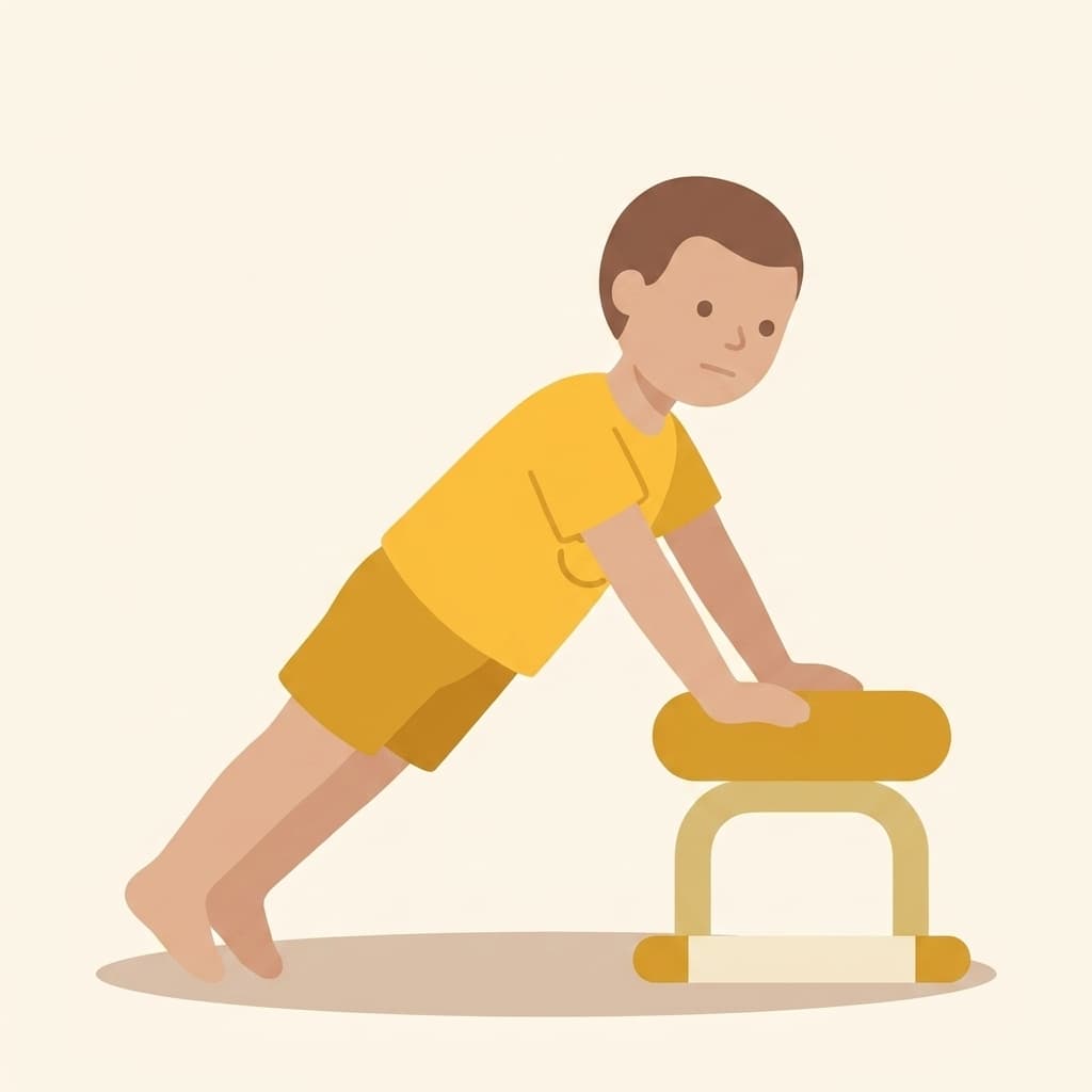 Incline Push-Ups — Hold